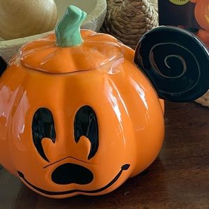 Mickey Mouse Pumpkin Cookie Jar